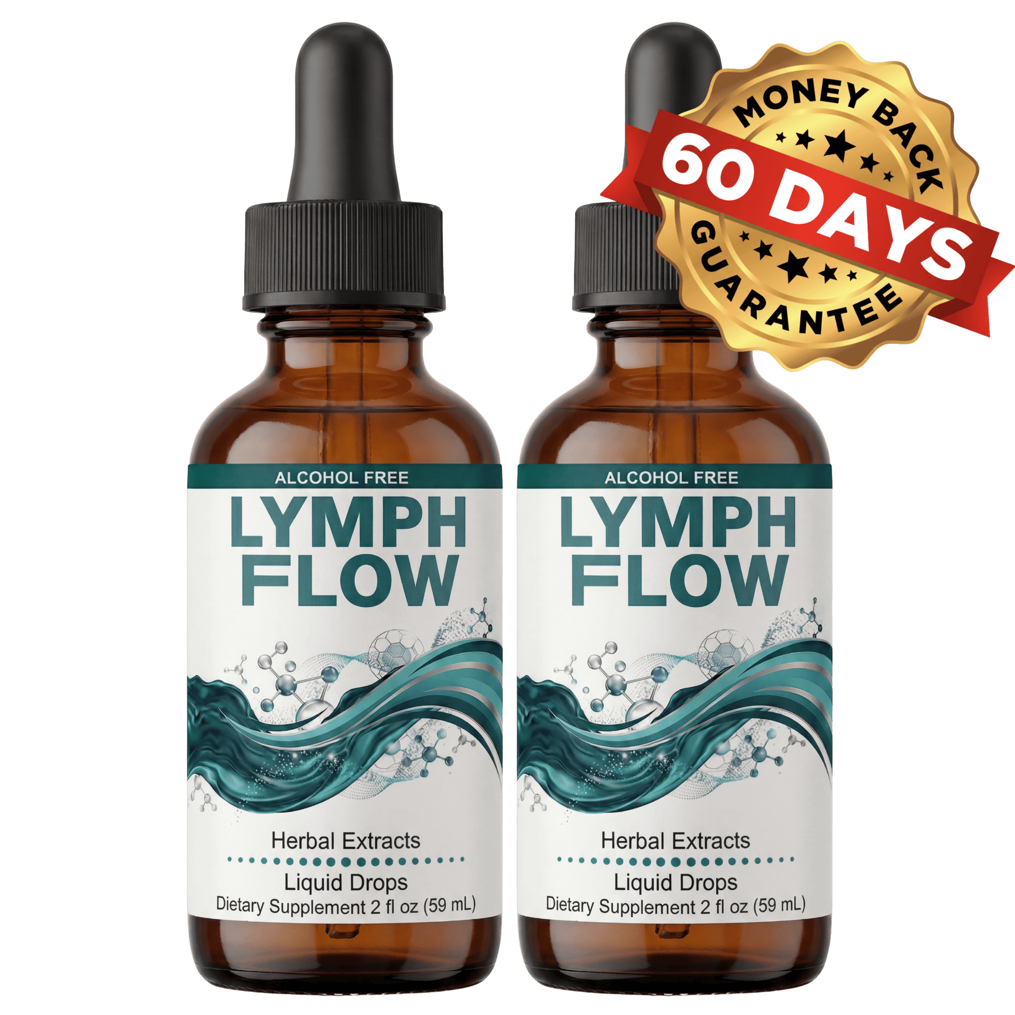 LYMPH FLOW 2 bottles — 60-day supply