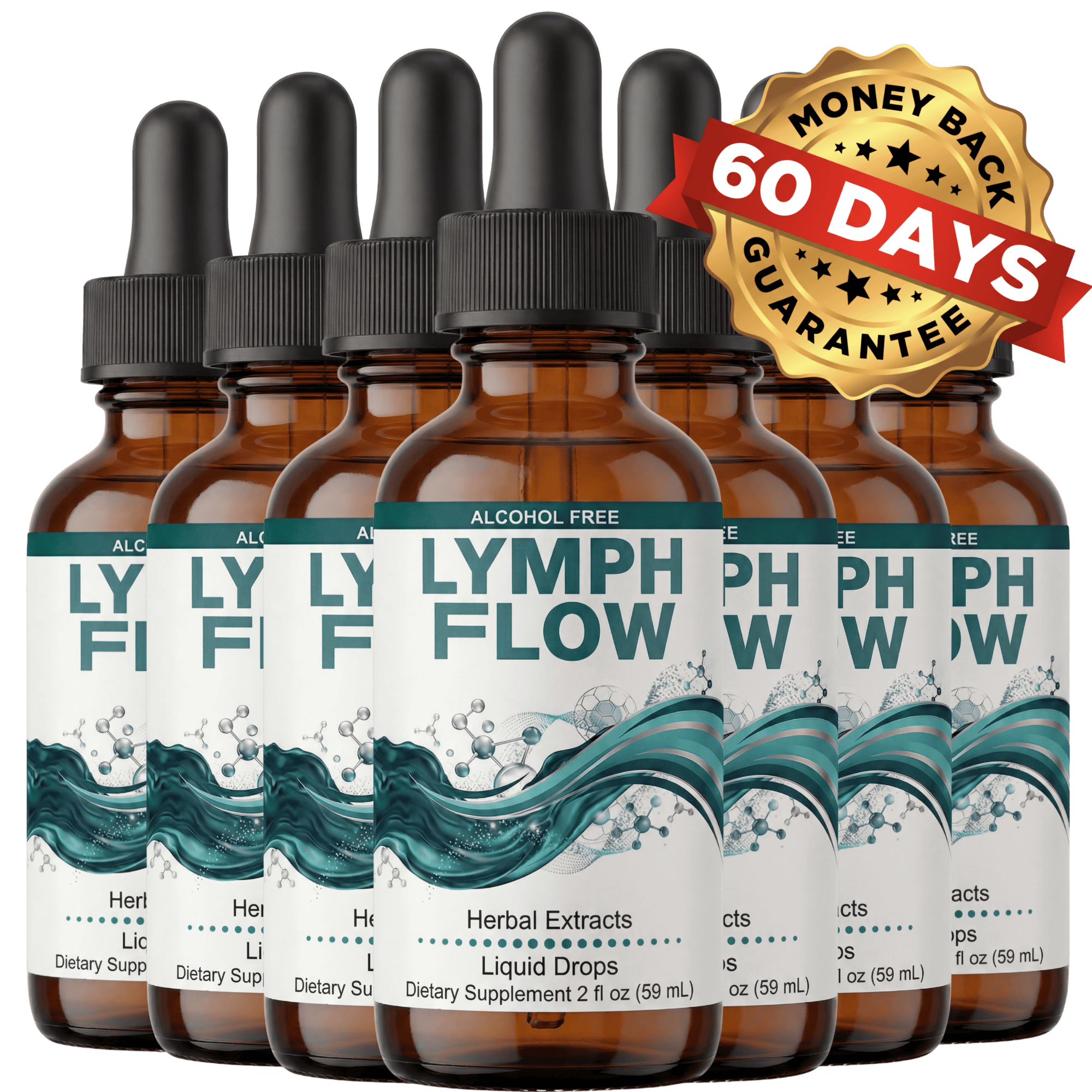 LYMPH FLOW 6 bottles — 180-day supply